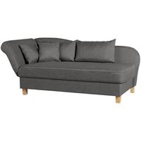RECAMIERE mit Armteil links klappbar Katia Bezug Flachgewebe Buche natur / anthrazit - Anthrazit, Kunststoff (190/82/88cm) - 58aufmkessel