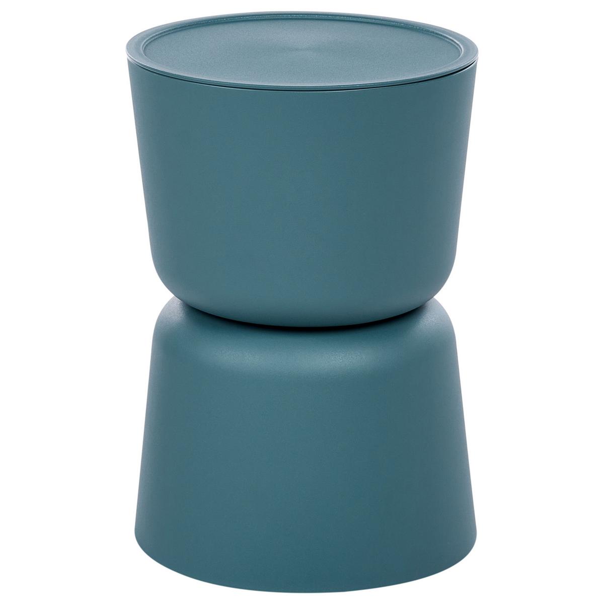 BEISTELLTISCH 2er-Set 32/40 cm Blaugrün Orange - Jadegrün, Kunststoff (32/32/46cm) - Beliani