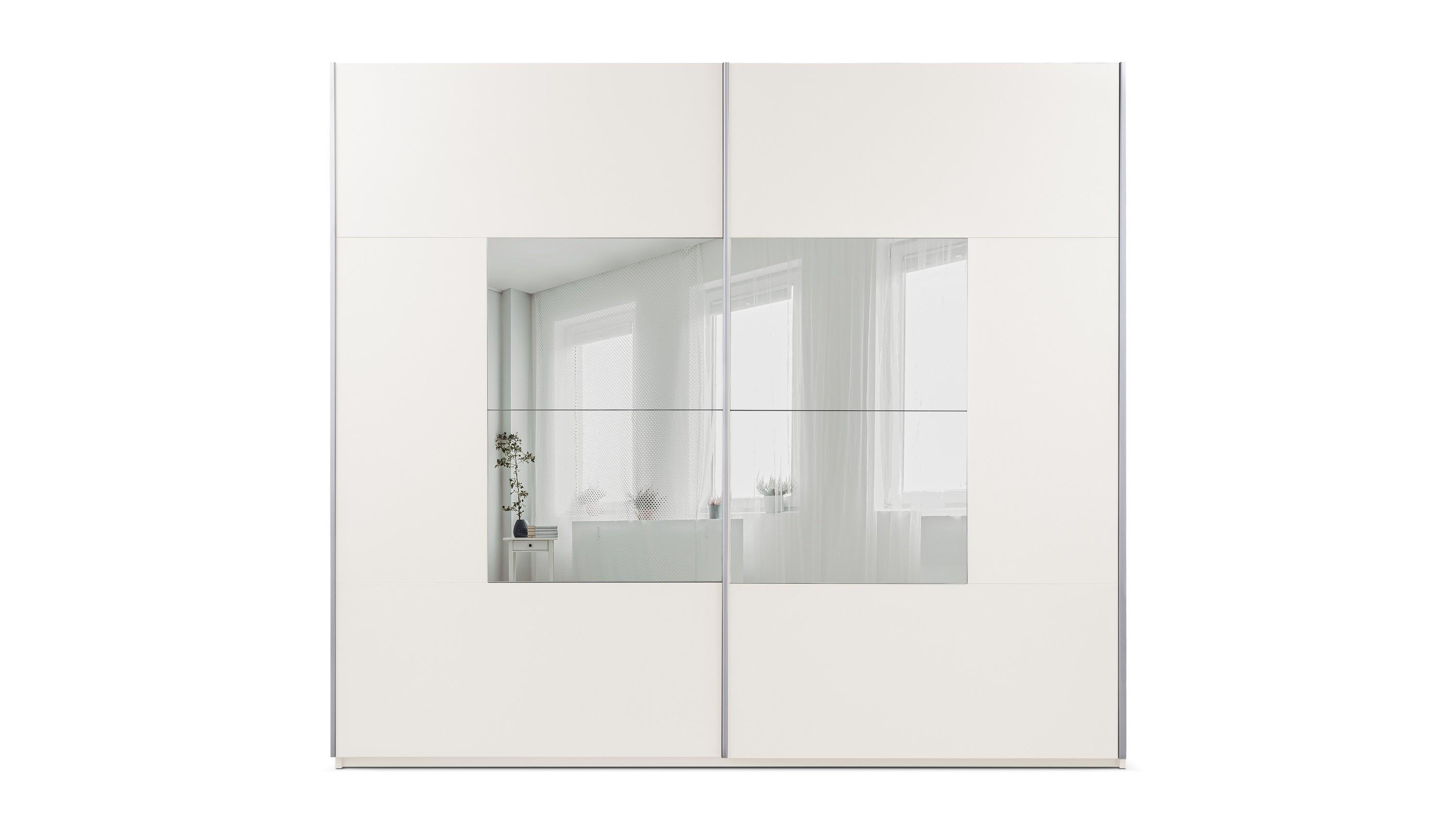 SCHWEBETÜRENSCHRANK DIANA 250/215/65 cm 2-türig mit Spiegel Kaschmir - Kaschmir, Holzwerkstoff (250/215/65cm) - MASSENO