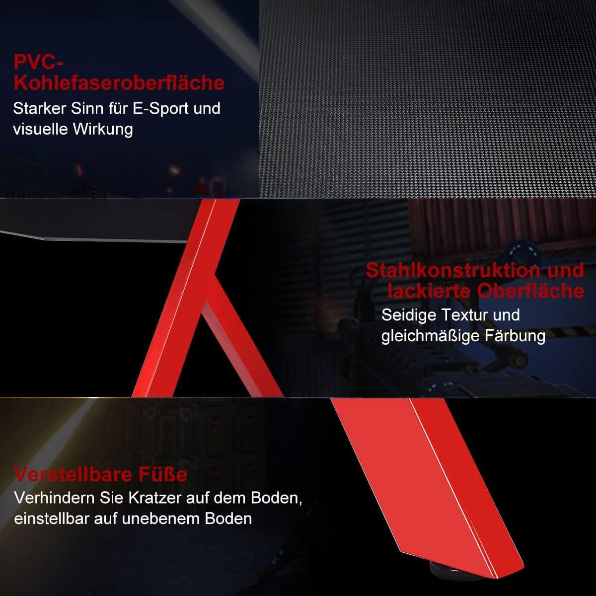 COMPUTERTISCH Schwarz - Multicolor, Holzwerkstoff (60/115/76cm) - COSTWAY