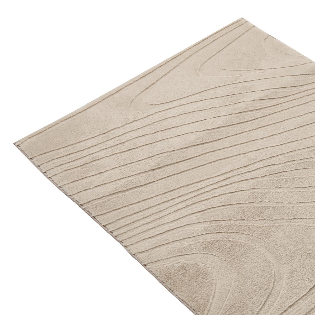 KUNSTFELLTEPPICH Beige 80/300 cm Ontake - Beige, Kunststoff (80/300cm) - Beliani