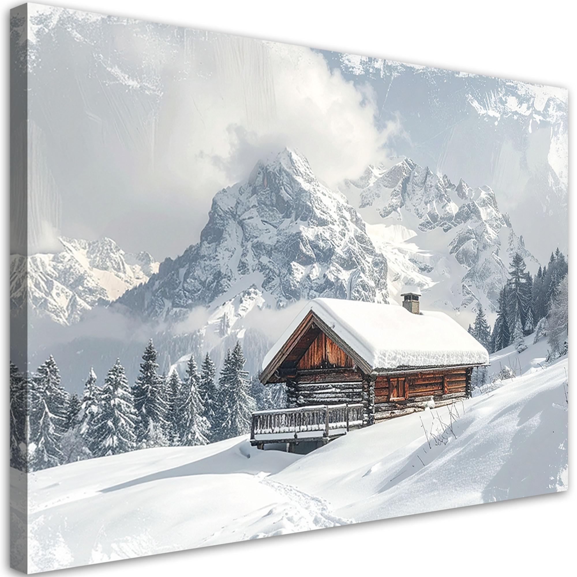 LEINWANDBILD Weihnachten 60x40cm - Weiß, Textil (60/40cm) - Feeby