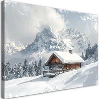 LEINWANDBILD Weihnachten 60x40cm - Weiß, Textil (60/40cm) - Feeby
