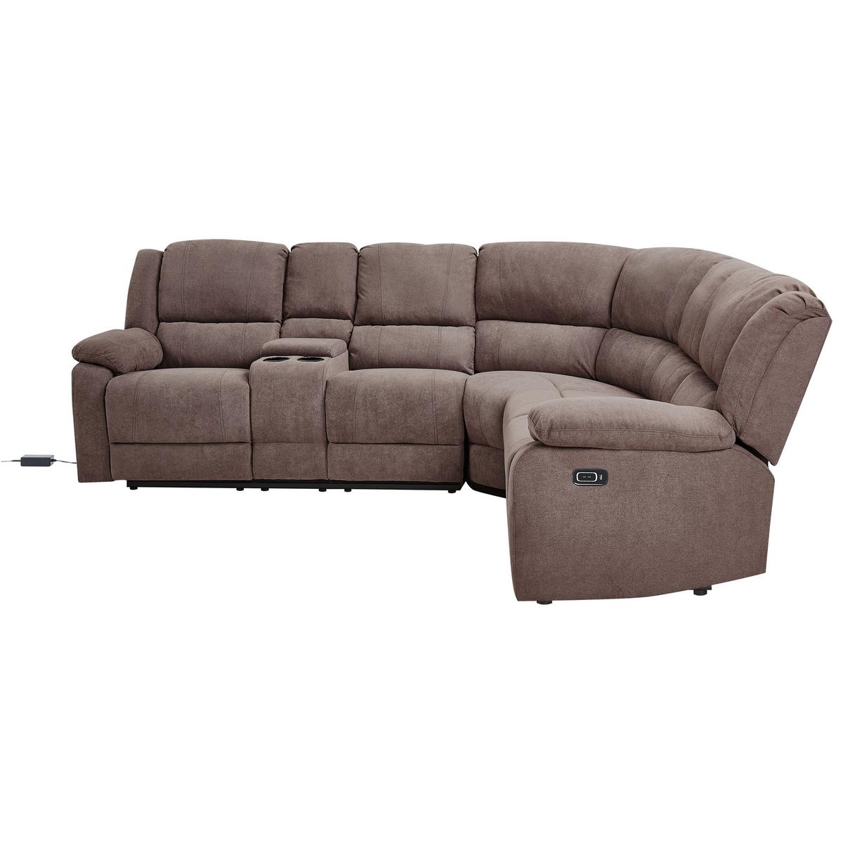 ECKSOFA Polsterbezug Taupe Rokke - Taupe, Textil (233/200cm) - Beliani