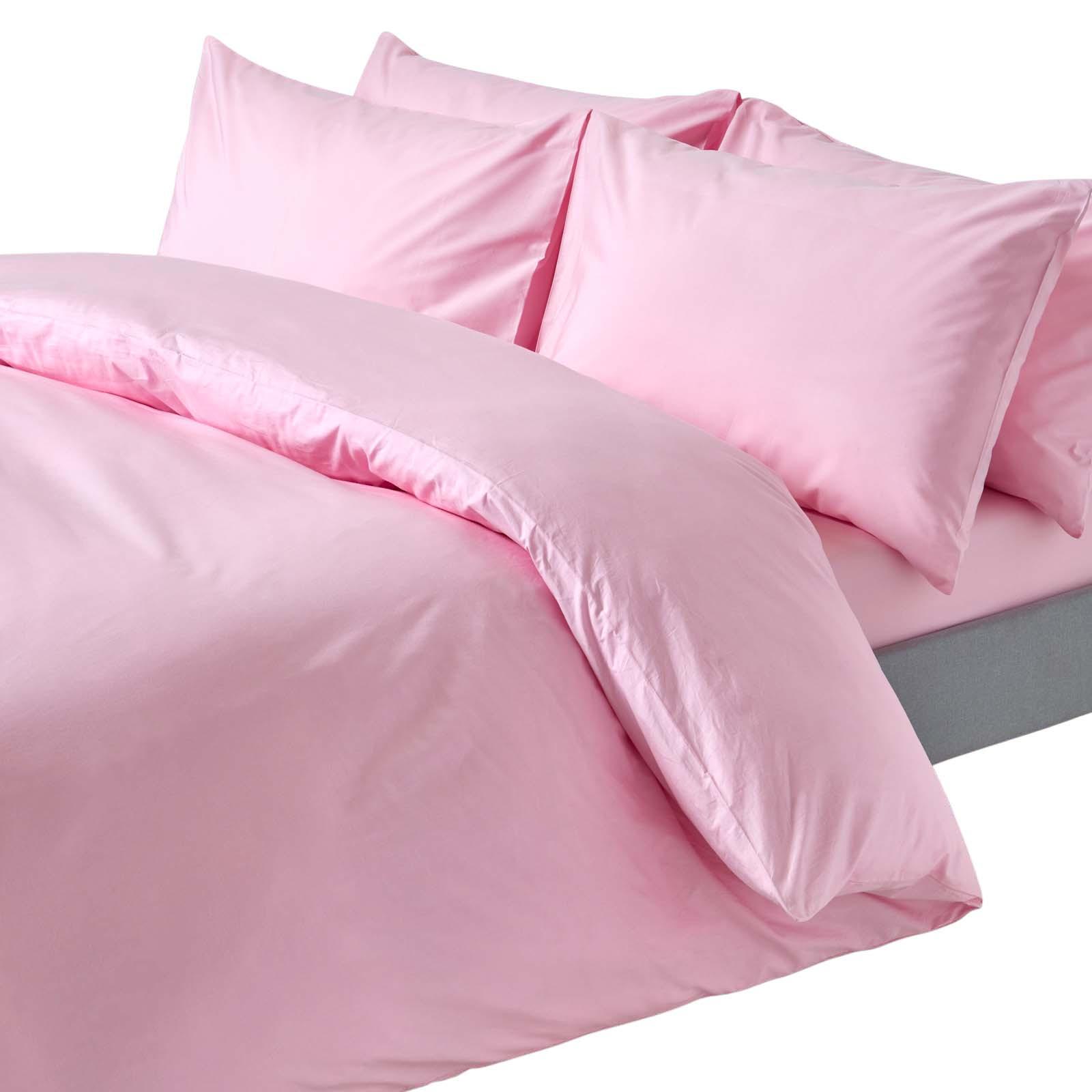 BETTWÄSCHE Perkal Fadendichte 200 - Rosa, Textil (200/200cm) - Homescapes