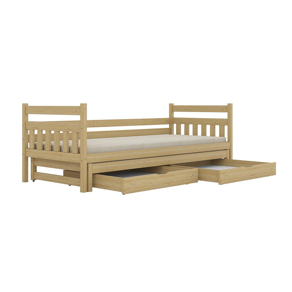 BETT 90/200 David Holz - Braun, Holz (90/200cm) - Petits-meubles