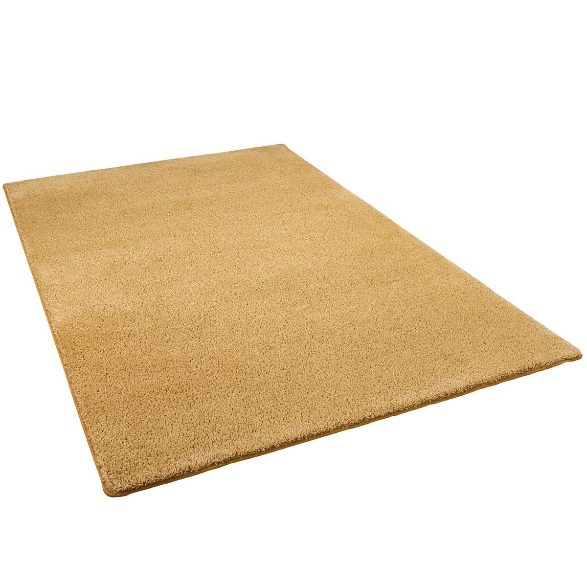 HOCHFLOR SHAGGY TEPPICH PALACE - Currygelb, Textil (80/160cm) - Snapstyle