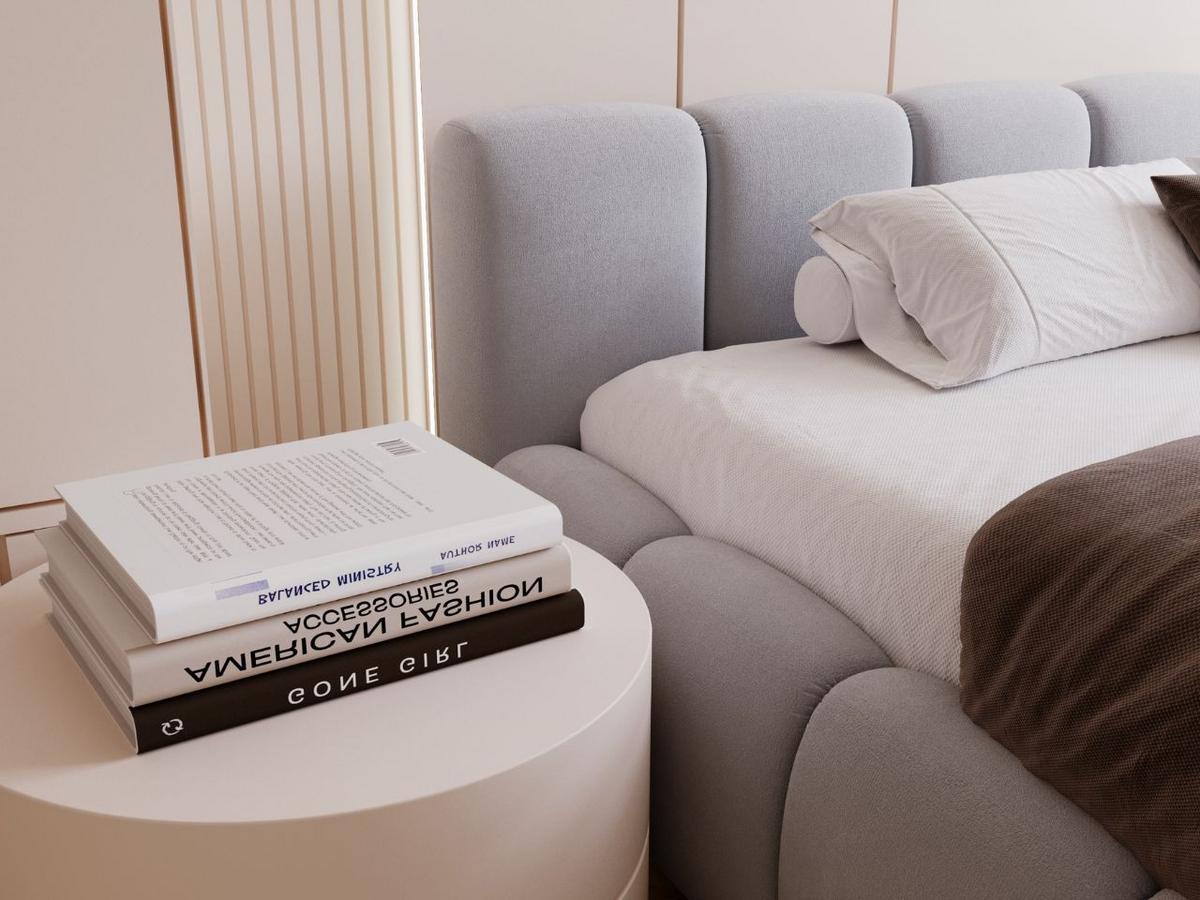 POLSTERBETT Cloud low 140x200 Grau - Grau, Textil (140/200cm) - Graingold