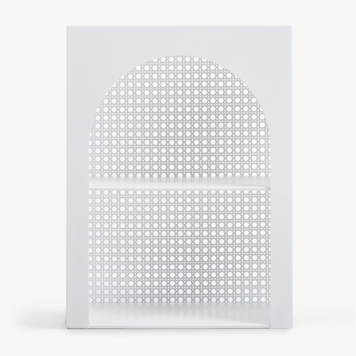 WANDREGAL Jäller I. - Weiß, Metall (30/40/13cm) - [en.casa]