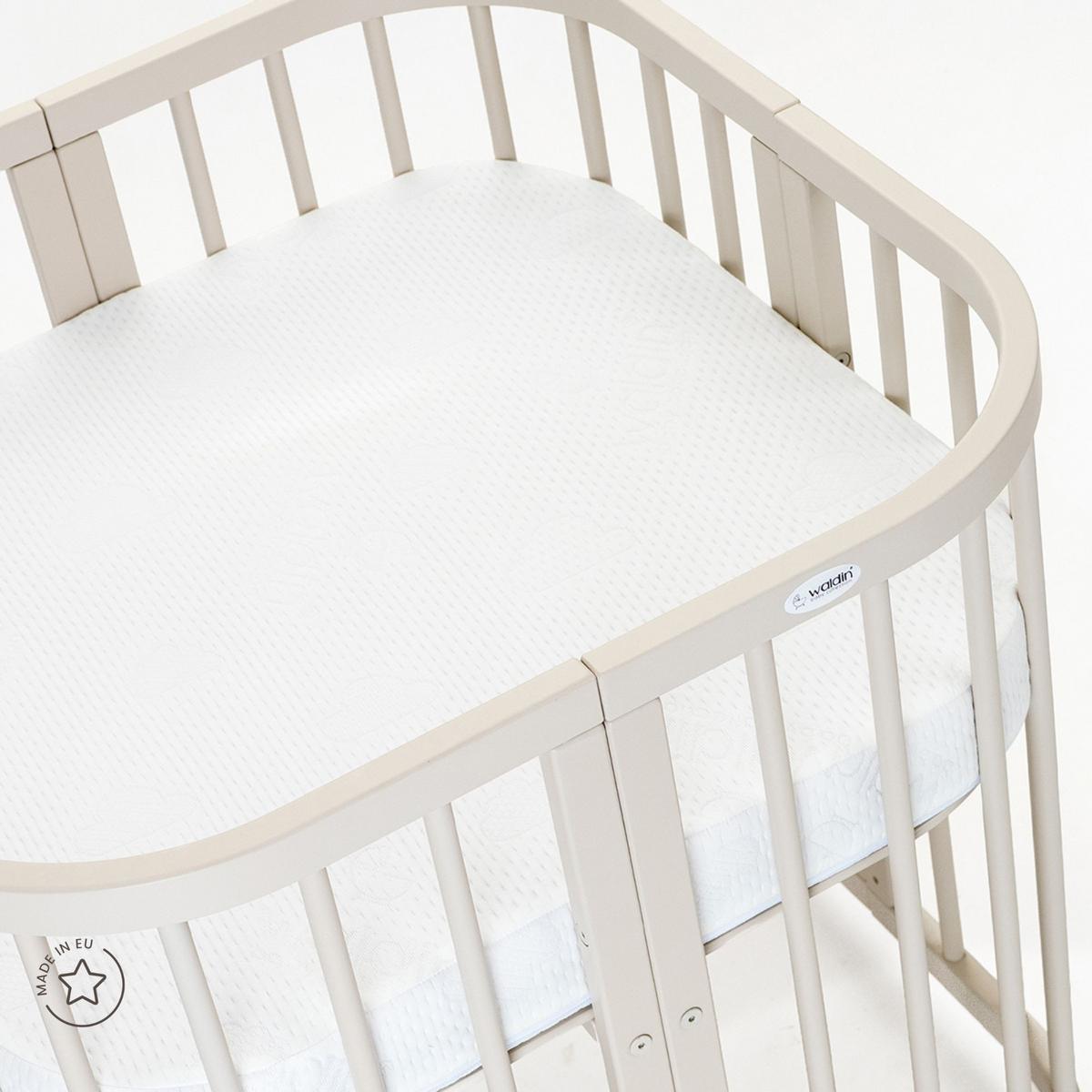 BABY Kokosmatratze 7in1 - Weiß, Naturmaterialien/Textil (73/73cm) - waldin