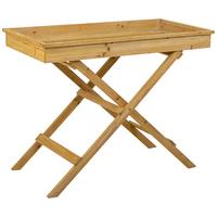 TISCH aus Holz, braun, 96x51x80cm - Braun, Holz (50.5/95.5/79.5cm) - Wanderlust