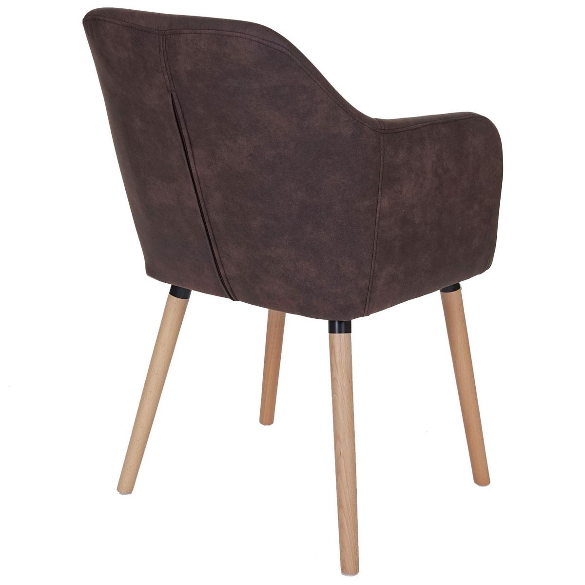 ESSZIMMERSTUHL Rehbraun 6er-Set - Hellbraun/Dunkelbraun, Textil (58/88/64cm) - MCW