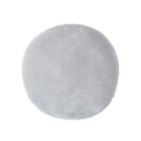 DEKOKISSEN rund grau, Baumwollsamt?40 cm - Hellgrau, Textil (40/40cm) - Homescapes