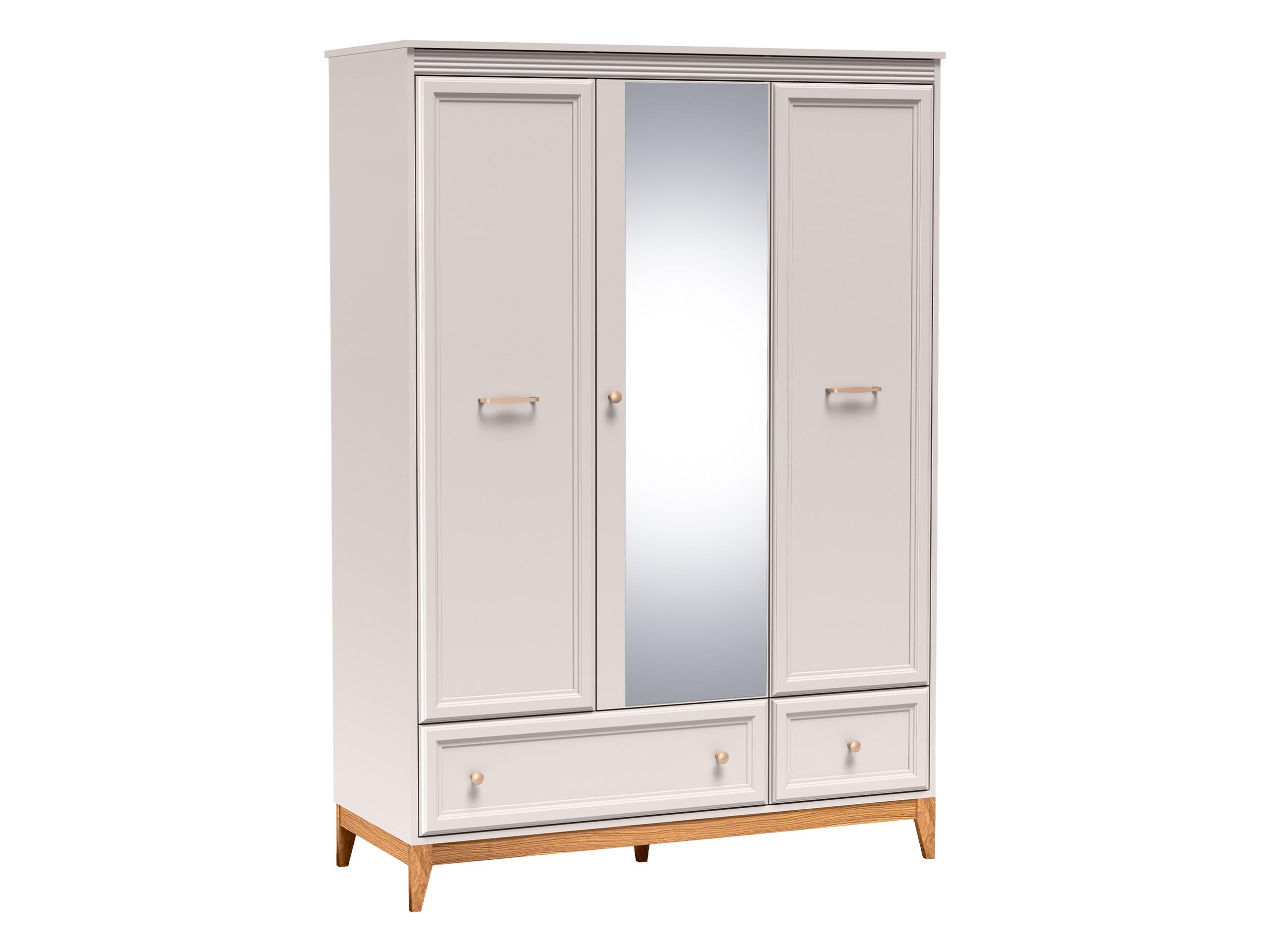DREHTÜRENSCHRANK Windsor W-15 - Kaschmir/Goldfarben, Holz/Holzwerkstoff (136/193/55cm) - MIRJAN24