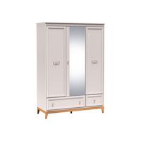 DREHTÜRENSCHRANK Windsor W-15 - Kaschmir/Goldfarben, Holz/Holzwerkstoff (136/193/55cm) - MIRJAN24