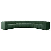 WOHNLANDSCHAFT modulares Sofa Lazro-U1 - 373x373x70 cm Grün - Grün, Holzwerkstoff/Textil (373/70/373cm) - ALTDECOR