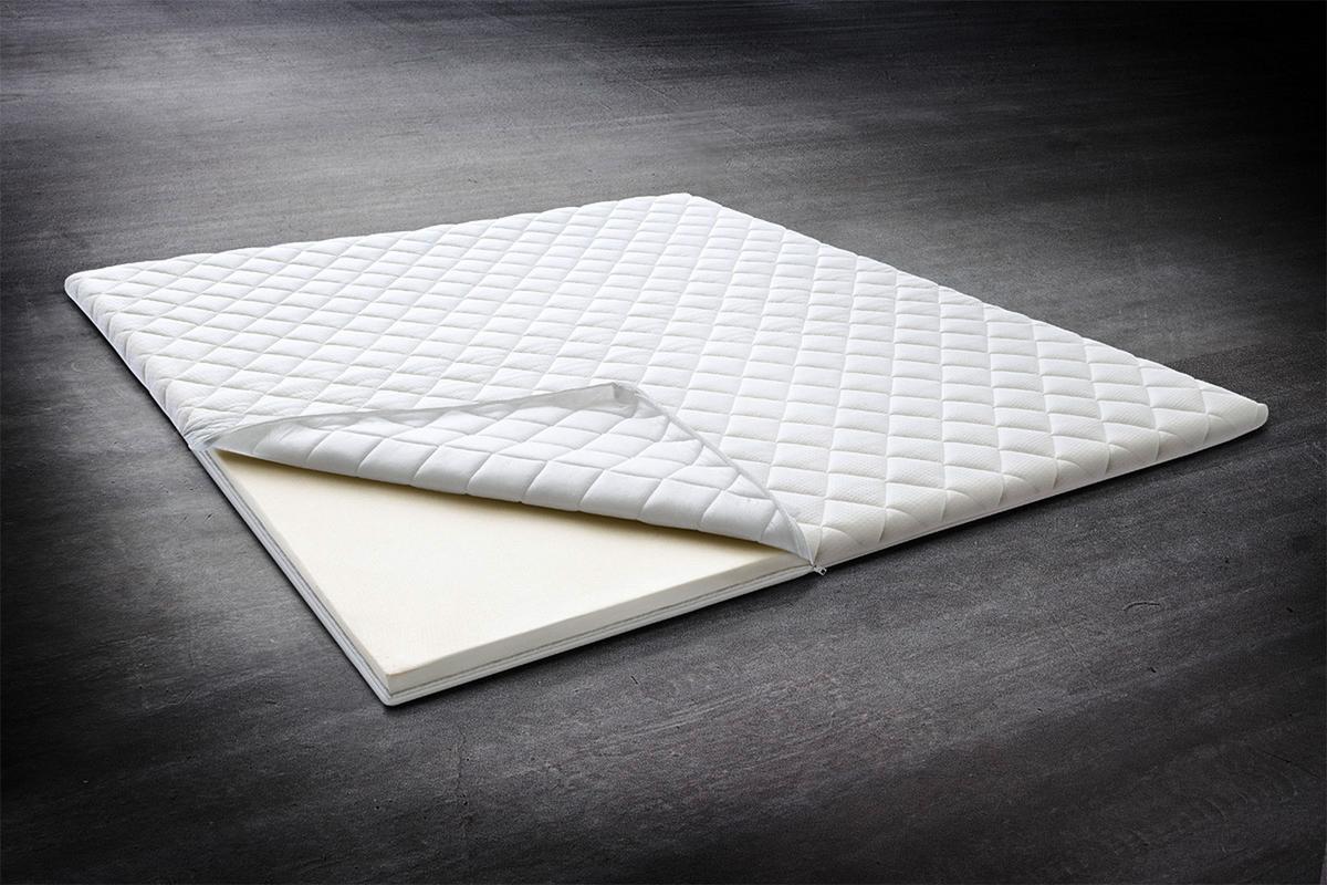 TOPPER KALTSCHAUM SOLO Weiß - Weiß, Textil (180/200cm) - KAWOLA