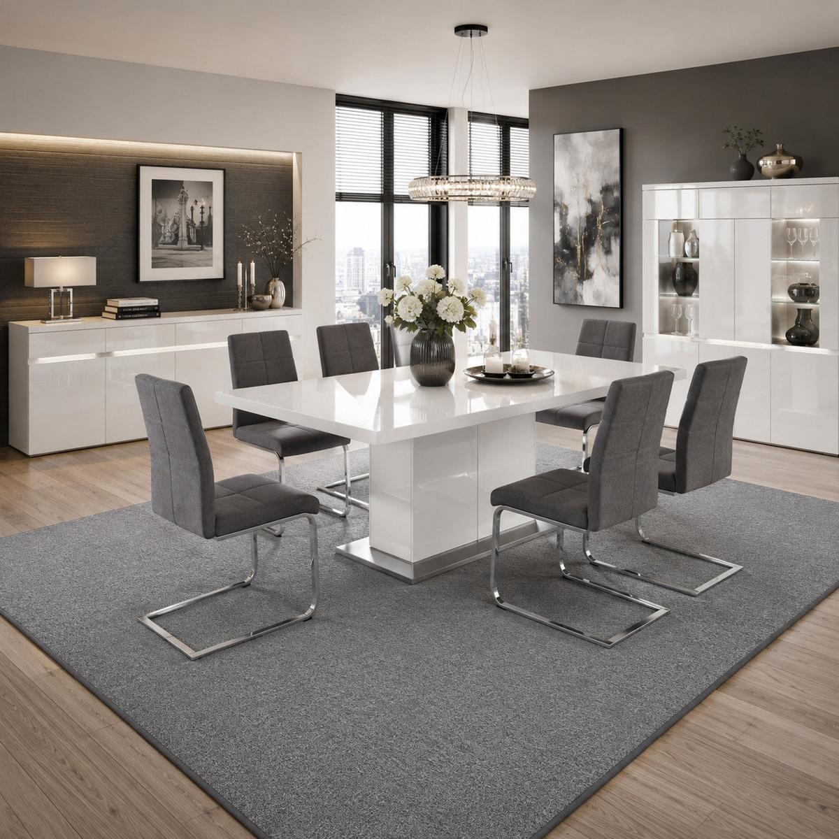 FEINSCHLINGEN VELOUR TEPPICH STRONG - Anthrazit, Textil (200/300cm) - Snapstyle
