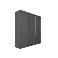 SCHWEBETÜRENSCHRANK SOFIA 180/216/61 cm 3-türig Grau - Grau, Holzwerkstoff (180/216/61cm) - MASSENO