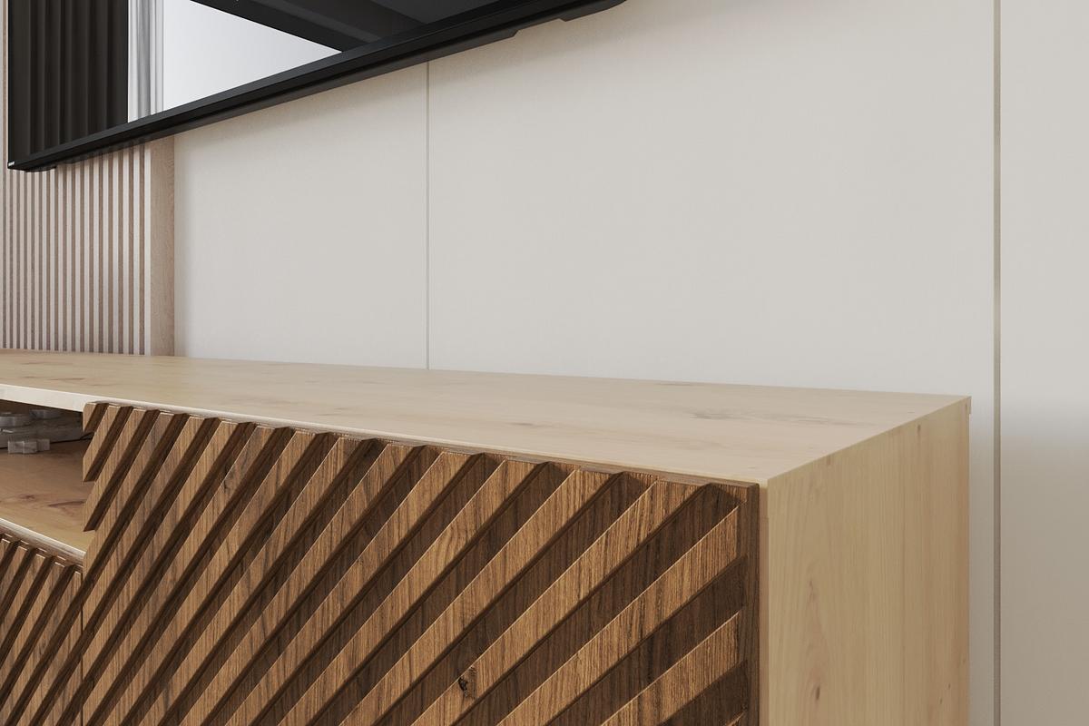 LOWBOARD ZENO-S 200x53x41 cm - Artisan / Katania - Beige/Eiche Wotan, Holzwerkstoff (200/53/41cm) - ALTDECOR