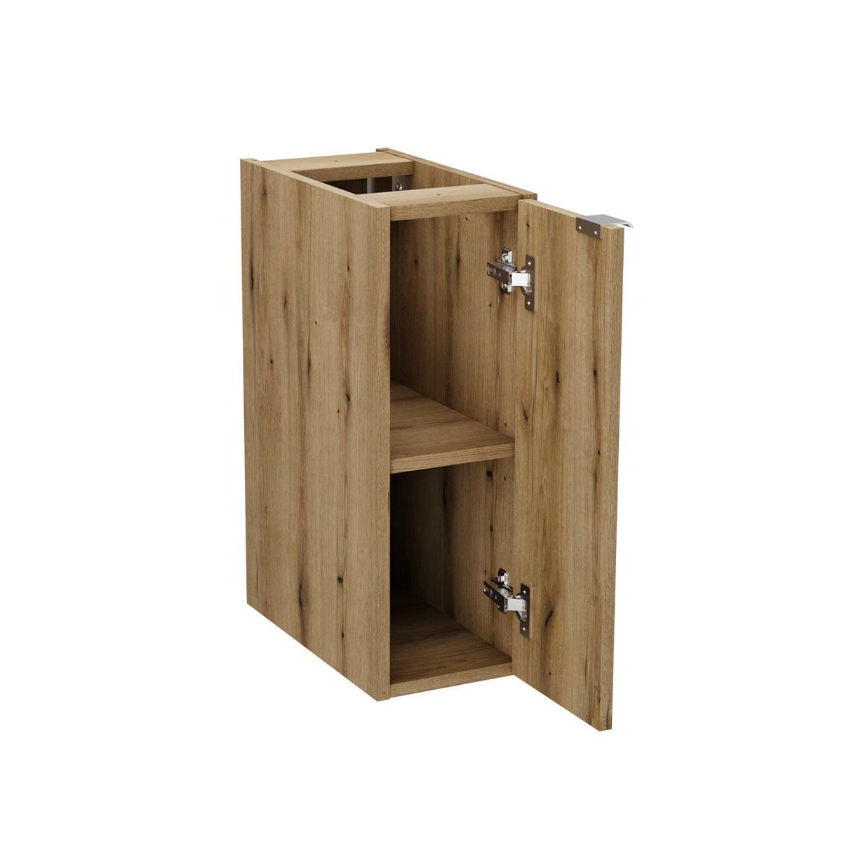 WASCHTISCHUNTERSCHRANK 140.4cm Riva Weiß und Holz - Weiß, Holzwerkstoff (140.4/59/40cm) - Petits-meubles