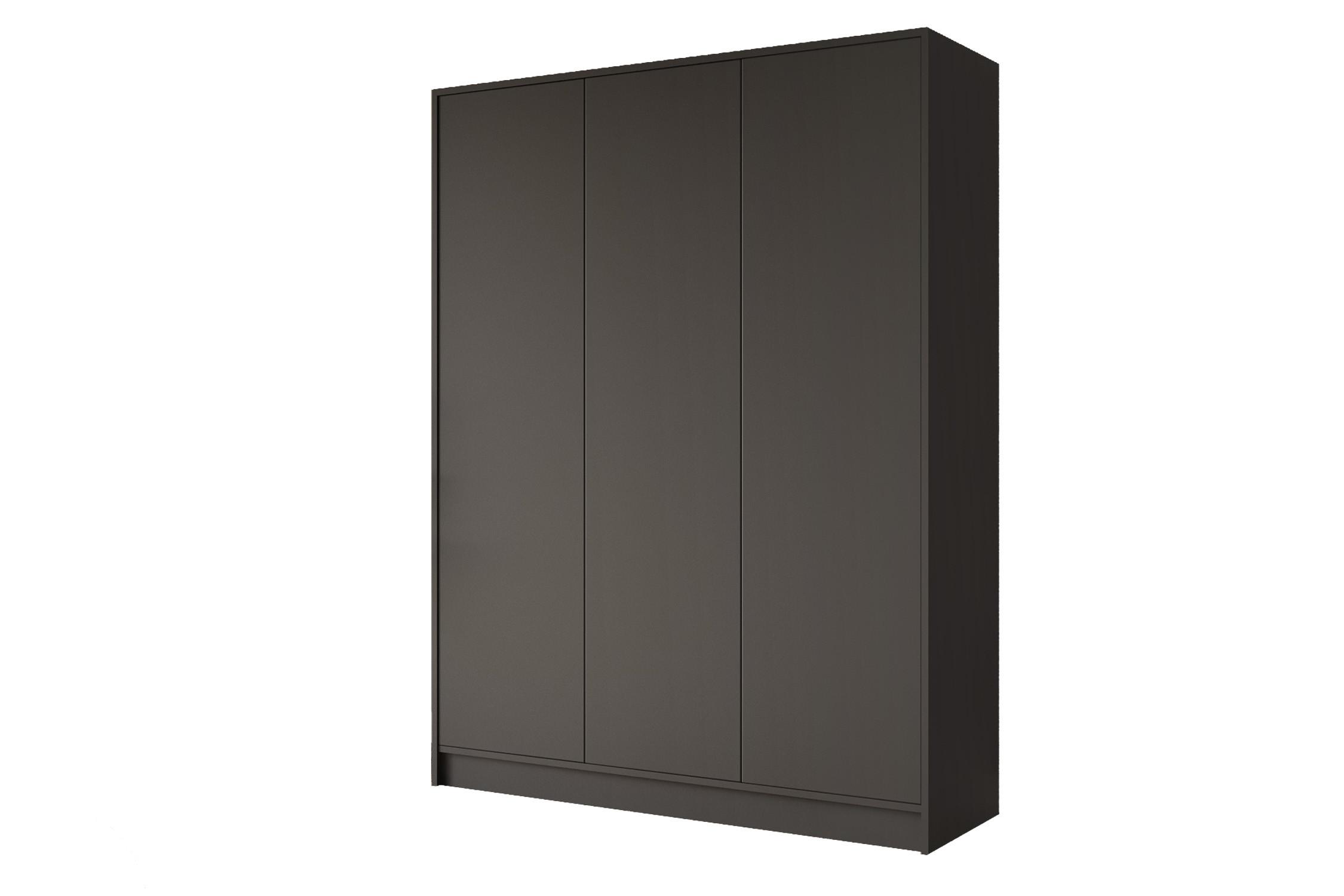 KLEIDERSCHRANK - GALA - 150 - Schwarz - Schwarz, Holzwerkstoff (150/200/51cm) - ALTDECOR