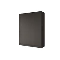 KLEIDERSCHRANK - GALA - 150 - Schwarz - Schwarz, Holzwerkstoff (150/200/51cm) - ALTDECOR