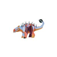 DEKOFIGUR Stacheliger Dino 4.4/12 cm - Multicolor, Wellpappe (4.4/12/20cm) - Studio Roof
