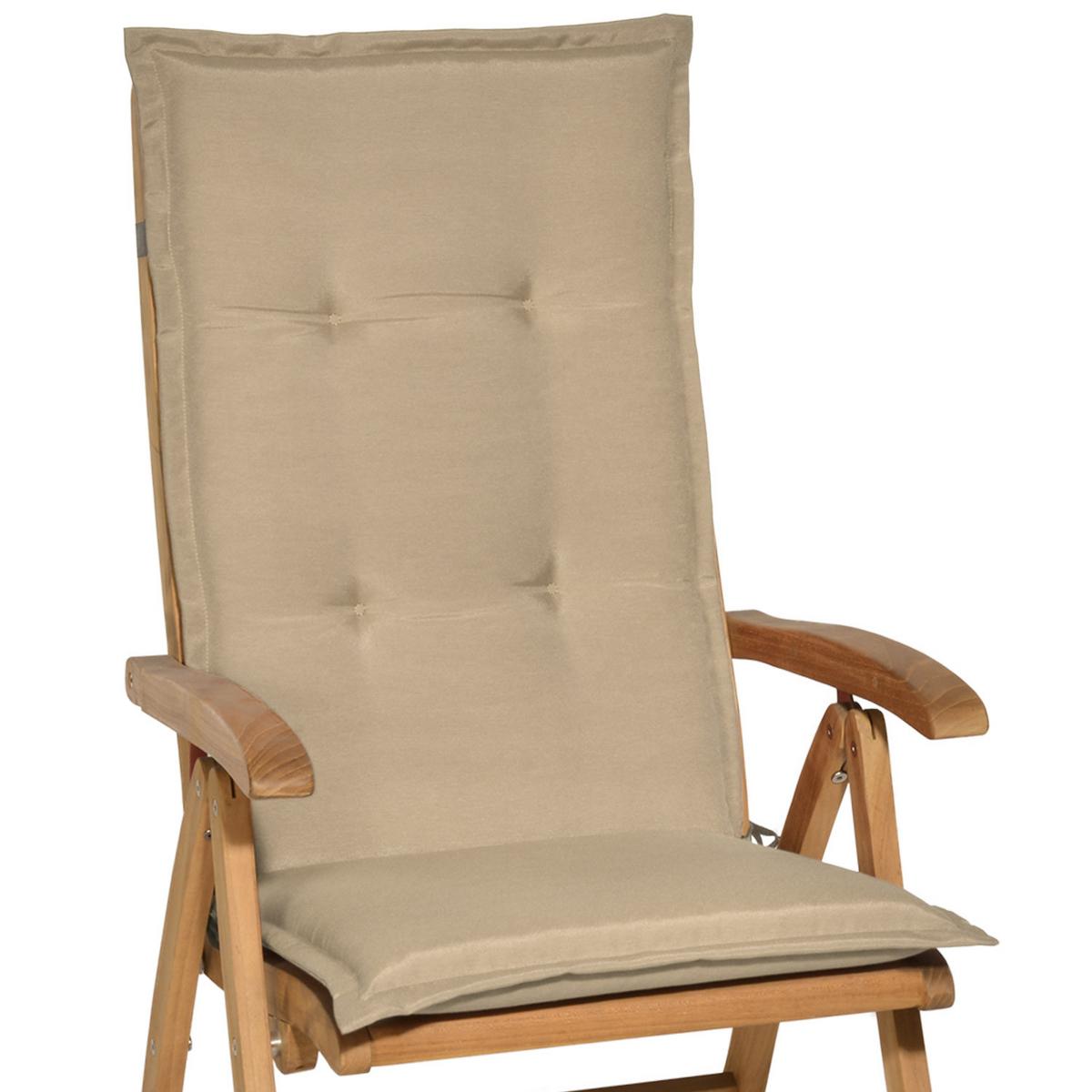 HOCHLEHNERAUFLAGE Loft HL 120/50/6 Natur 6tlg - Naturfarben, Textil (50/6/120cm) - Beautissu 