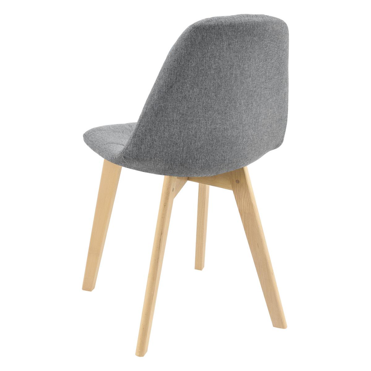 ESSZIMMERSTUHL Kopparberg 2er-Set - Hellgrau, Textil (53/86/47cm) - [en.casa]