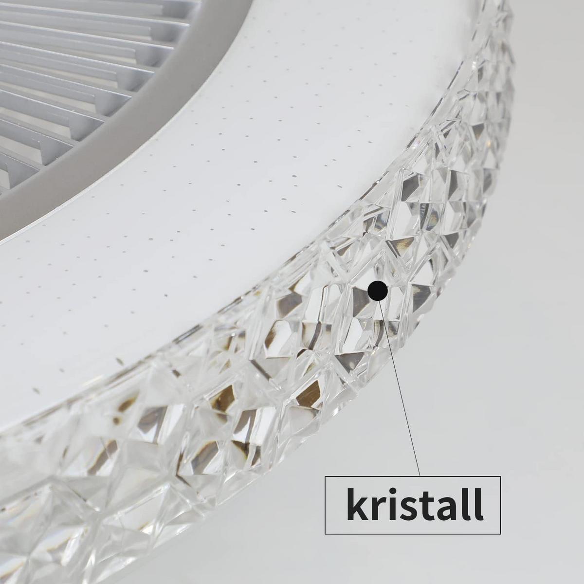 DECKENVENTILATOR Yvith 48.5/48.5/20 cm - Weiß, Kunststoff (48.5/48.5/20cm) - ZMH