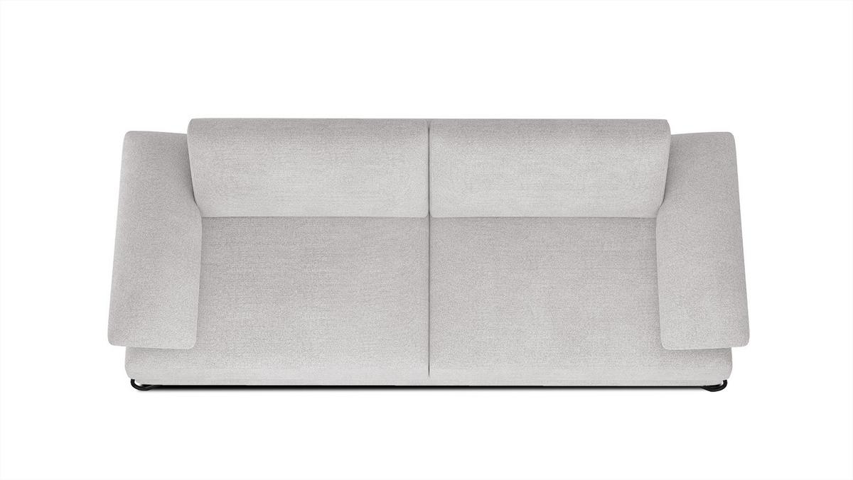 SOFA LORI 3-Sitzer, creme - Creme/Schwarz, Holzwerkstoff/Textil (245/87/96cm) - Wozimo