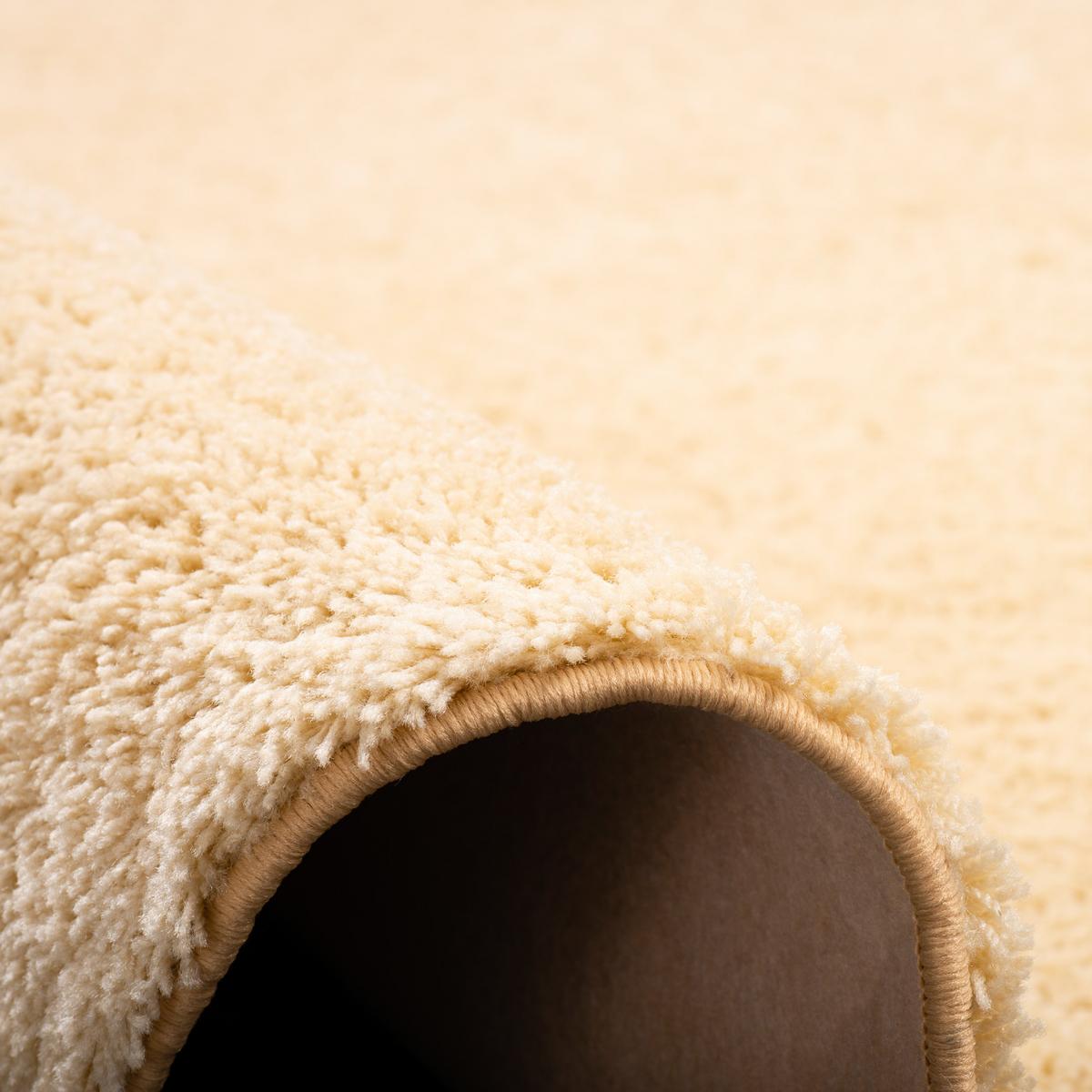 HOCHFLOR SHAGGY TEPPICH PALACE RUND - Naturfarben, Textil (133/133cm) - Snapstyle
