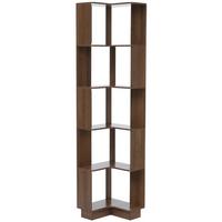 ECK-BÜCHERREGAL Braun - Braun, Holz (40/175/40cm) - MCW