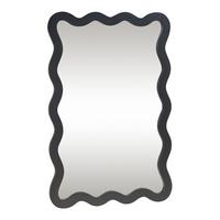 WANDSPIEGEL Koster - Schwarz, Glas/Holzwerkstoff (60/90/60cm) - [en.casa]