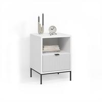 NACHTTISCH Aterno Weiß mit 1 Schublade - Weiß, Holzwerkstoff (40/55/38.1cm) - Livinity®