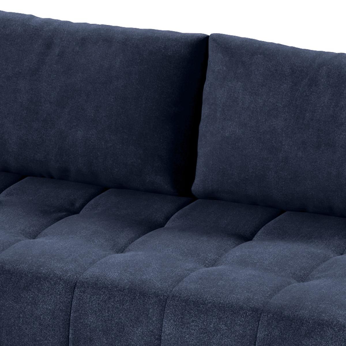 ECKSOFA Jonas 4 Sitzplätze Blau - Blau, Holzwerkstoff (265/185cm) - Petits-meubles