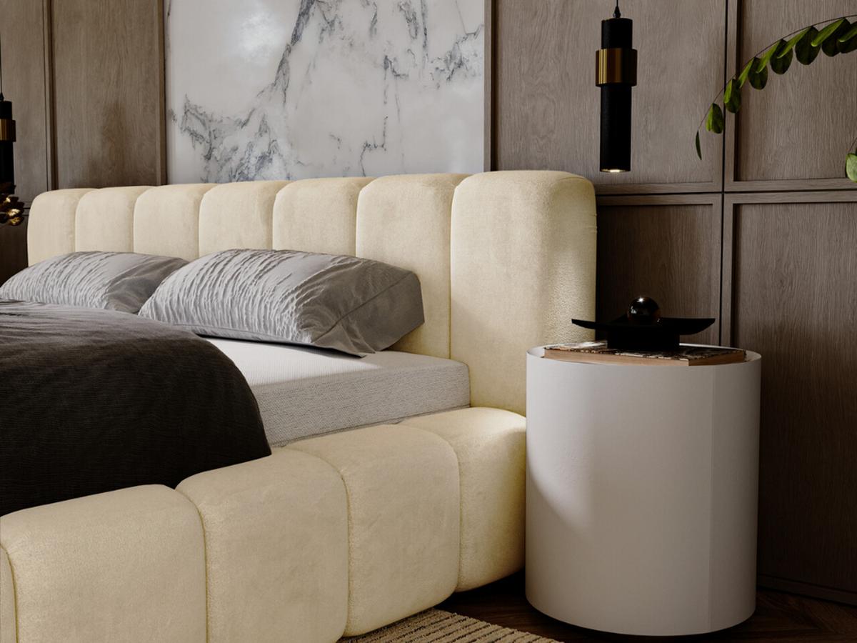 POLSTERBETT Ibiza 160x200 Creme - Creme/Naturfarben, Holz/Textil (160/200cm) - Graingold