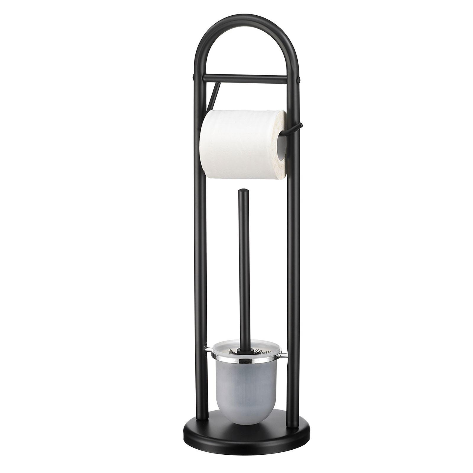 TOILETTENPAPIERHALTER EGON schwarz - Schwarz, Metall (19/63/19cm) - IDIMEX