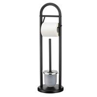 TOILETTENPAPIERHALTER EGON schwarz - Schwarz, Metall (19/63/19cm) - IDIMEX