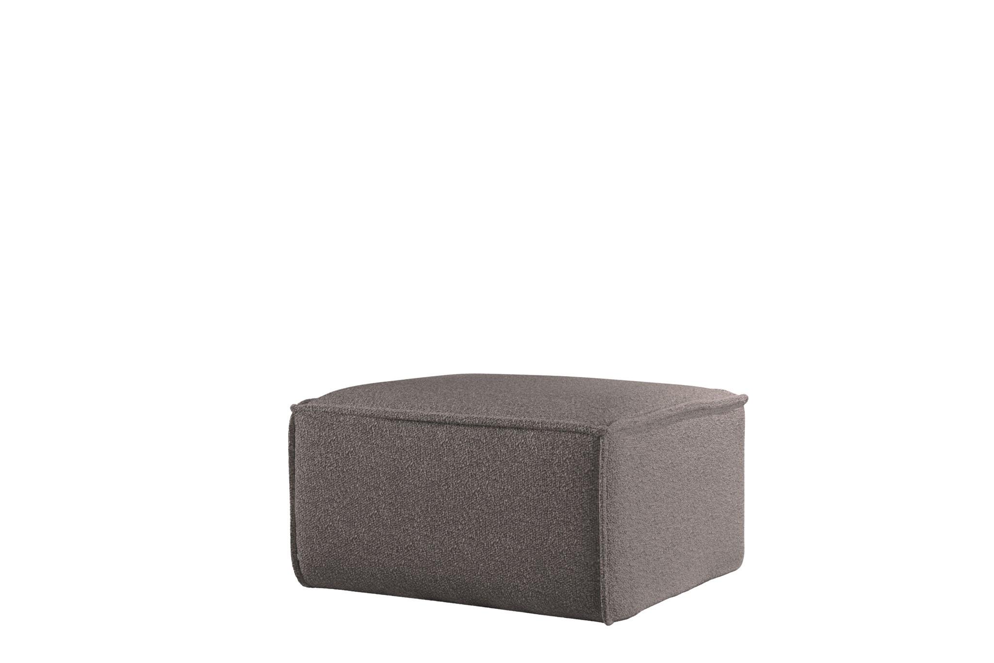 POLSTERHOCKER Celes Prem.65 Asc. Bukla - Taupe, Holzwerkstoff/Textil (65/40/65cm) - Fun Möbel