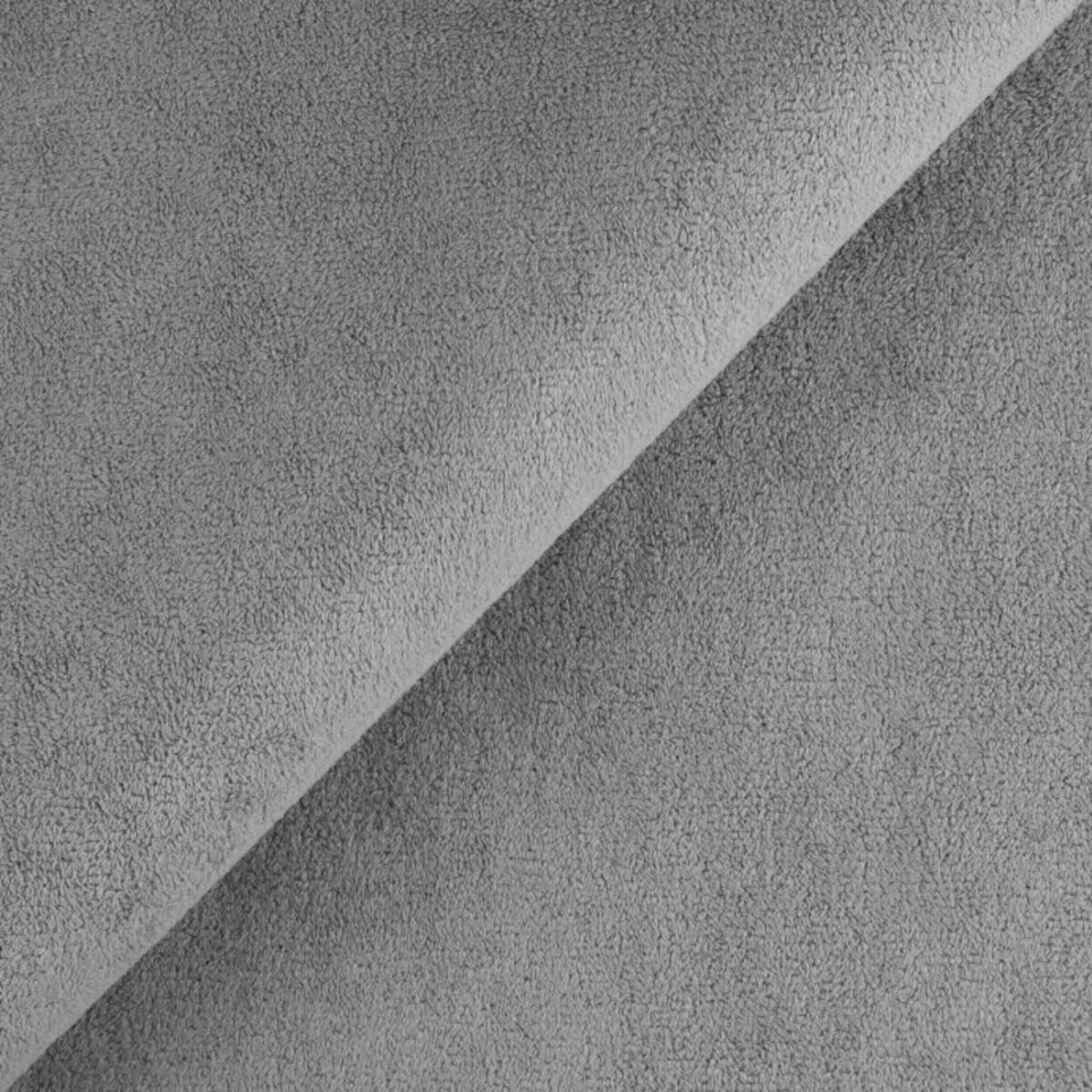 SCHLAFSOFA Belluno aus hochwertigem Grau Plüschstoff mit Bettkasten und tiefen Steppungen in Bubble-Optik - Schwarz/Grau, Holz/Kunststoff (205/87/105cm) - S-Style