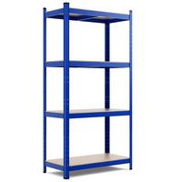 LAGERRGAL Blau - Blau, Holz (80/160/40cm) - COSTWAY