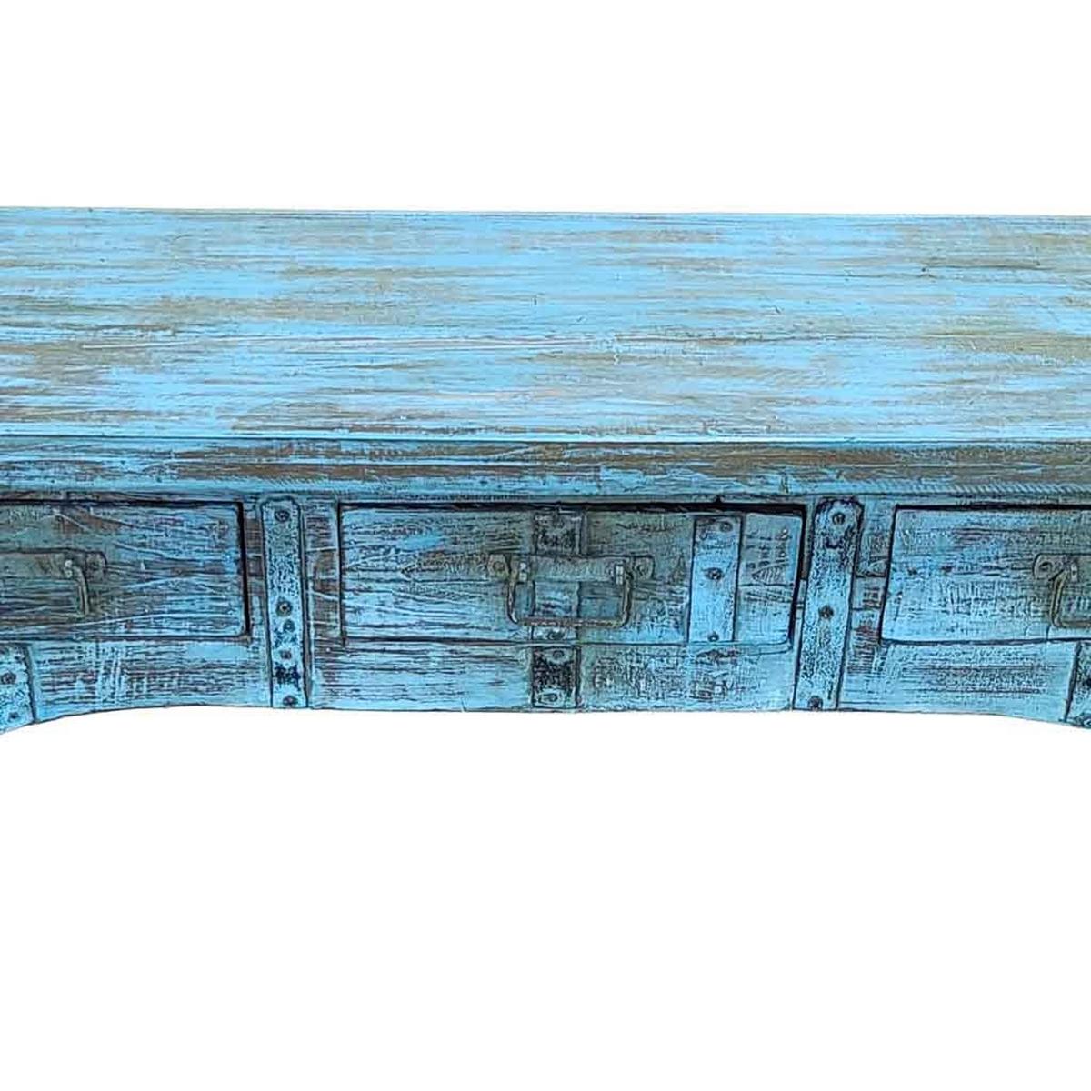 TV-LOWBOARD aus Holz, 175x45x57cm - Blau, Holz (175/57/45cm) - Wanderlust