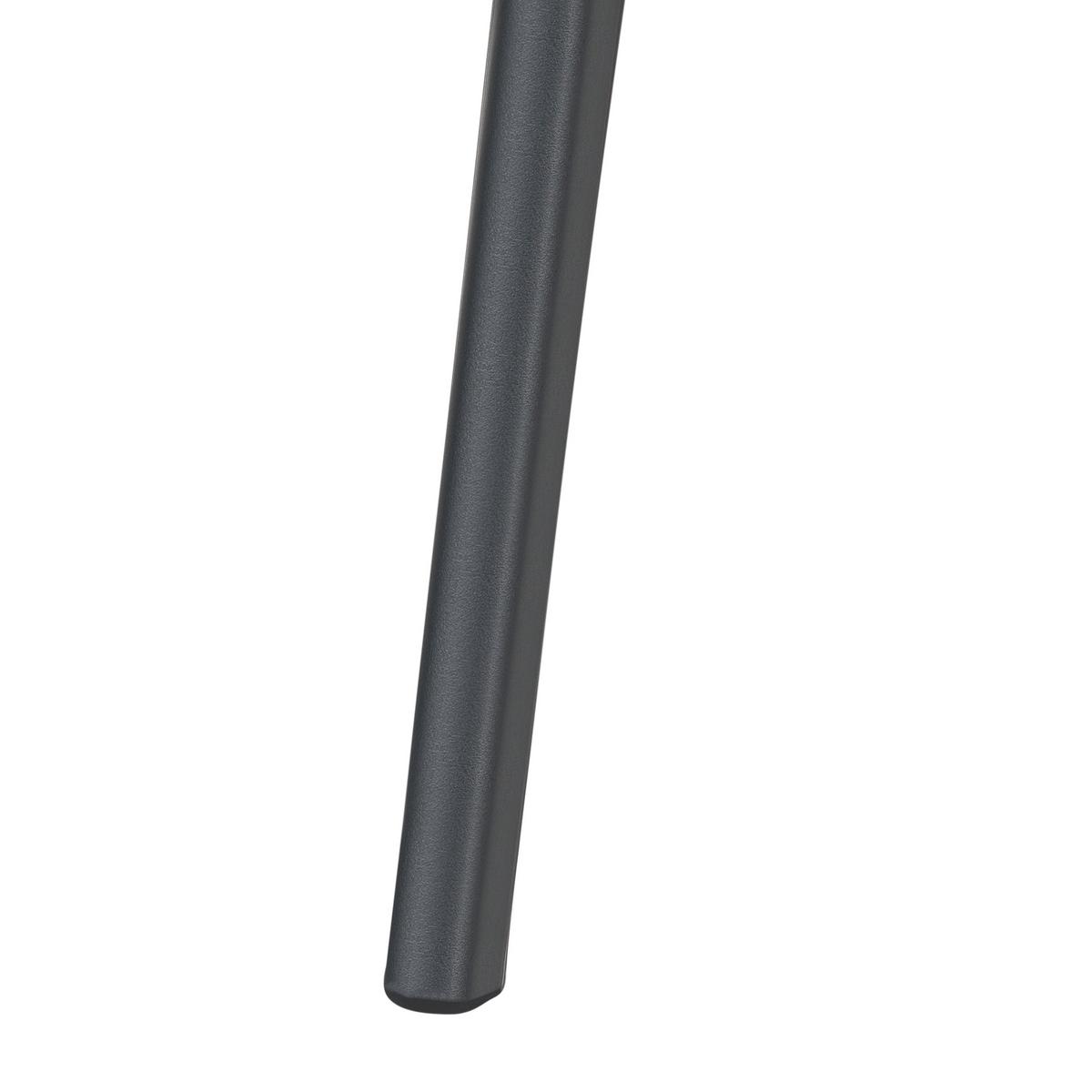 GARTENSTUHL 4er-Set Schwarz Lachania - Schwarz, Kunststoff (47/80/45cm) - Beliani