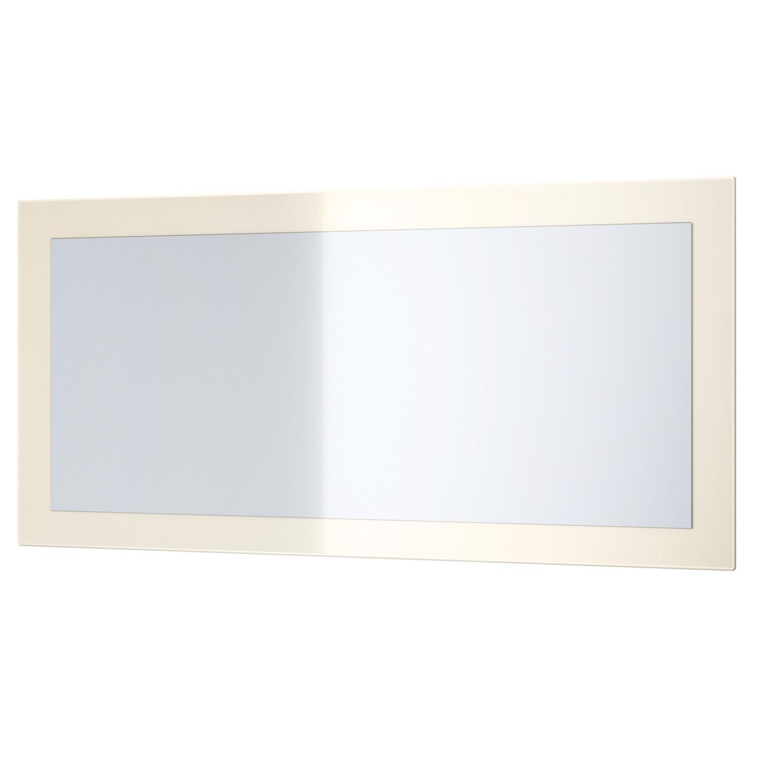 SPIEGEL Lima Creme Hochglanz - Creme, Holzwerkstoff (89/45/2cm) - Vladon