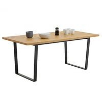 ESSTISCH VIDAGO - Wildeiche, Holzwerkstoff/Metall (90/180/76cm) - CARO-Möbel