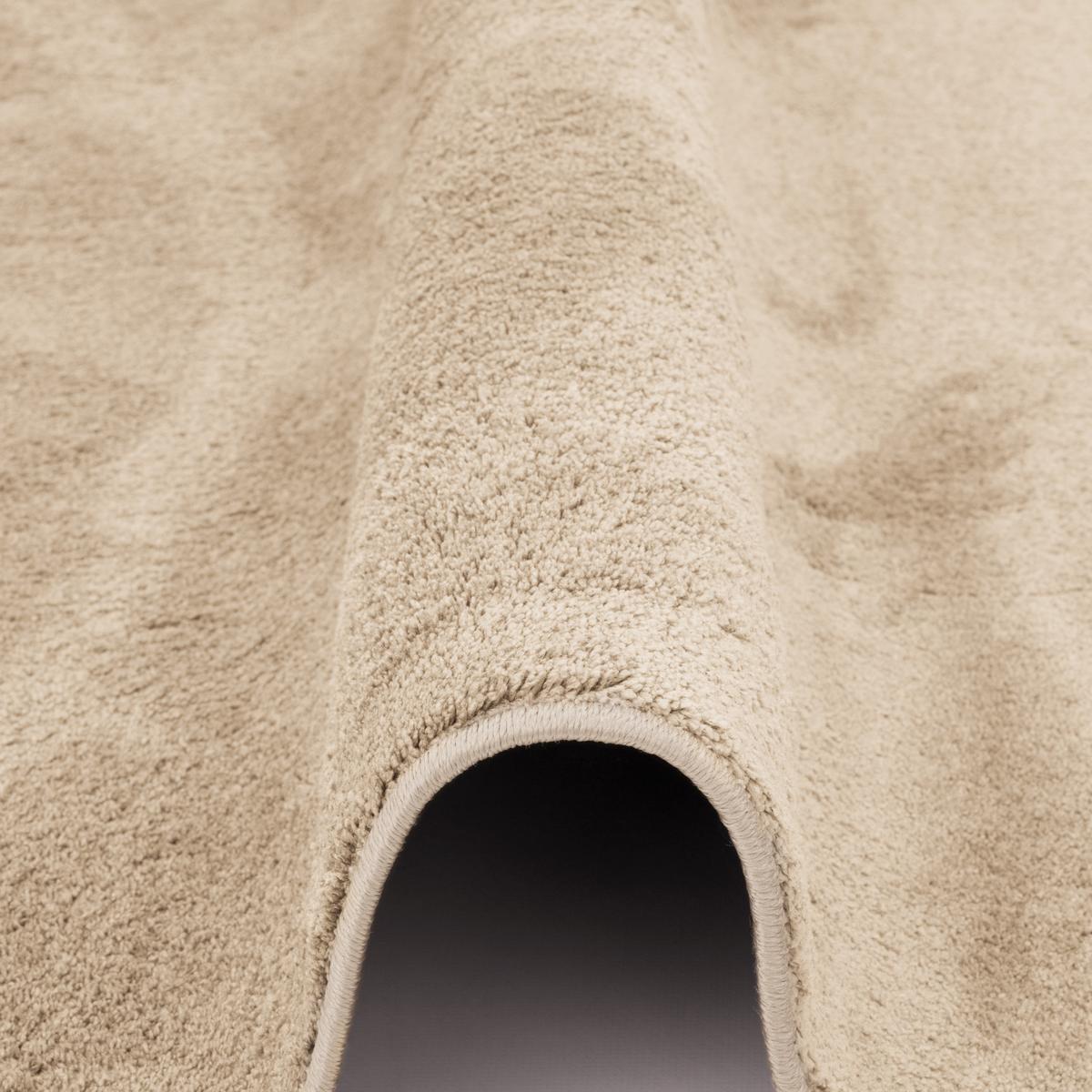 HOCHFLOR LANGFLOR TEPPICH SUPER SOFT MELIA RUND - Beige, Textil (120/120cm) - Pergamon