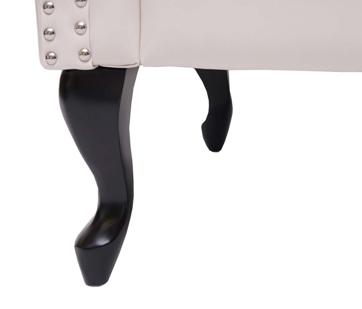 OTTOMANE White - Weiß, Textil (77/39/47cm) - MCW