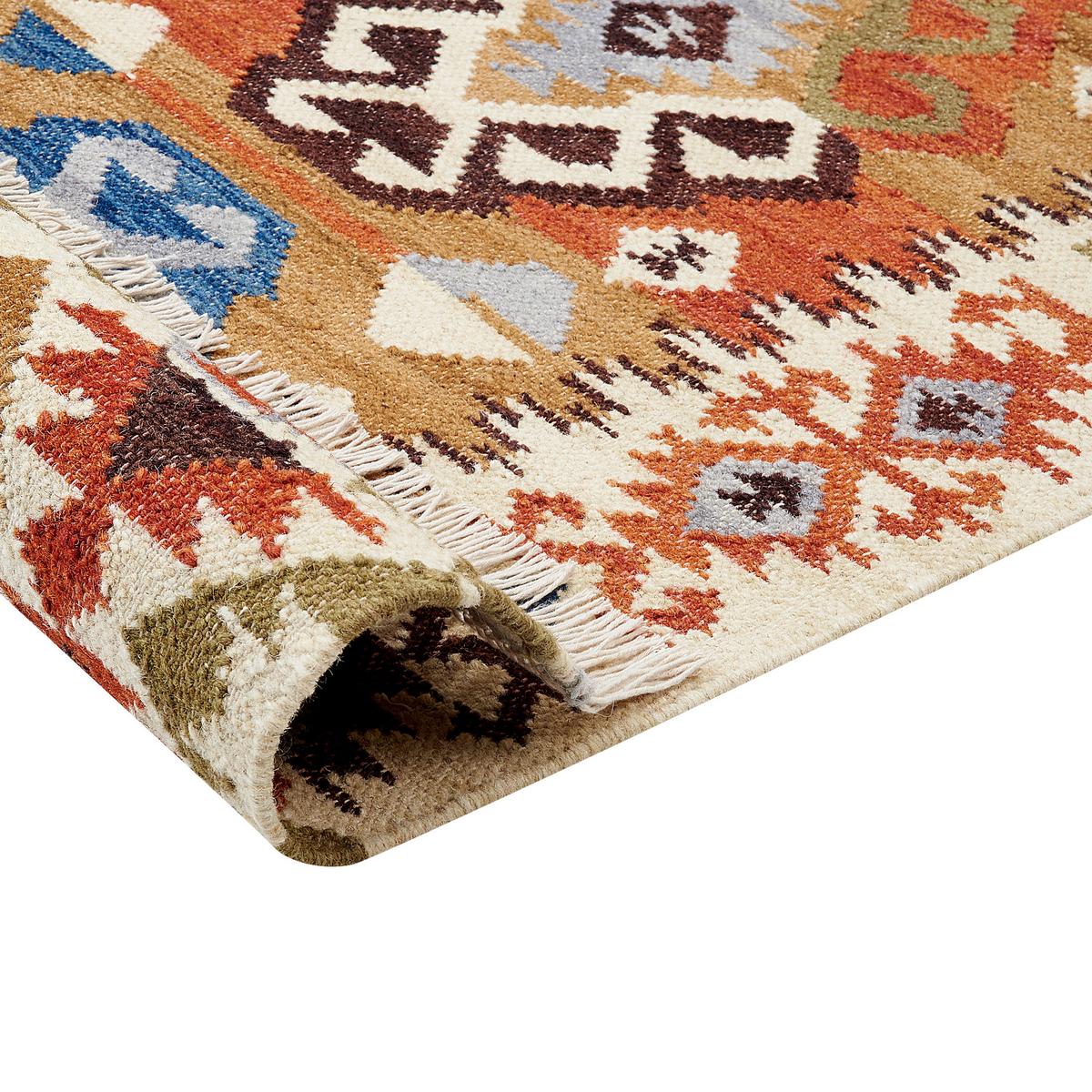 KELIM-TEPPICH Vosketap 230/160 cm - Multicolor, Textil (160/230cm) - Beliani